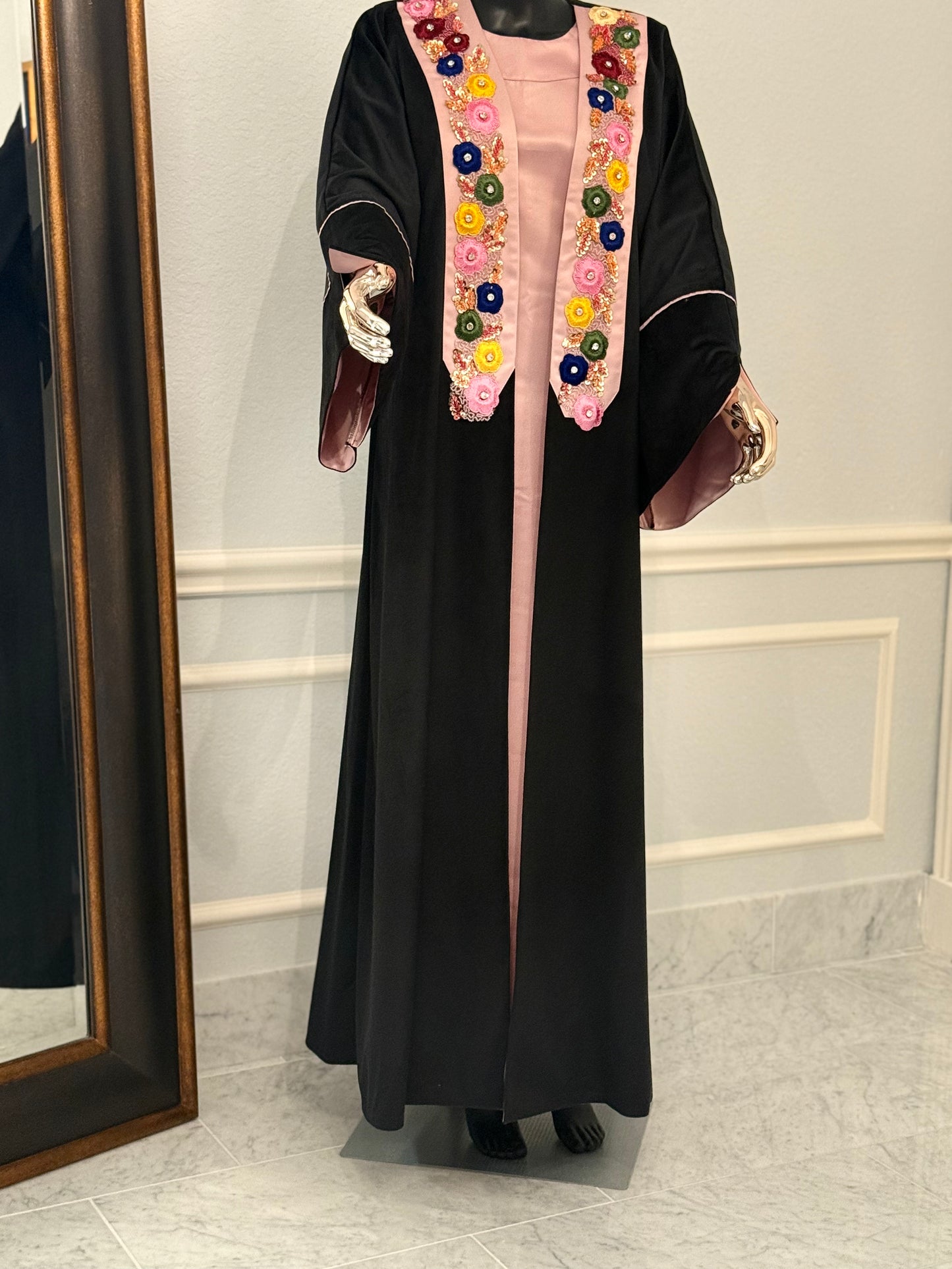 Pink abaya