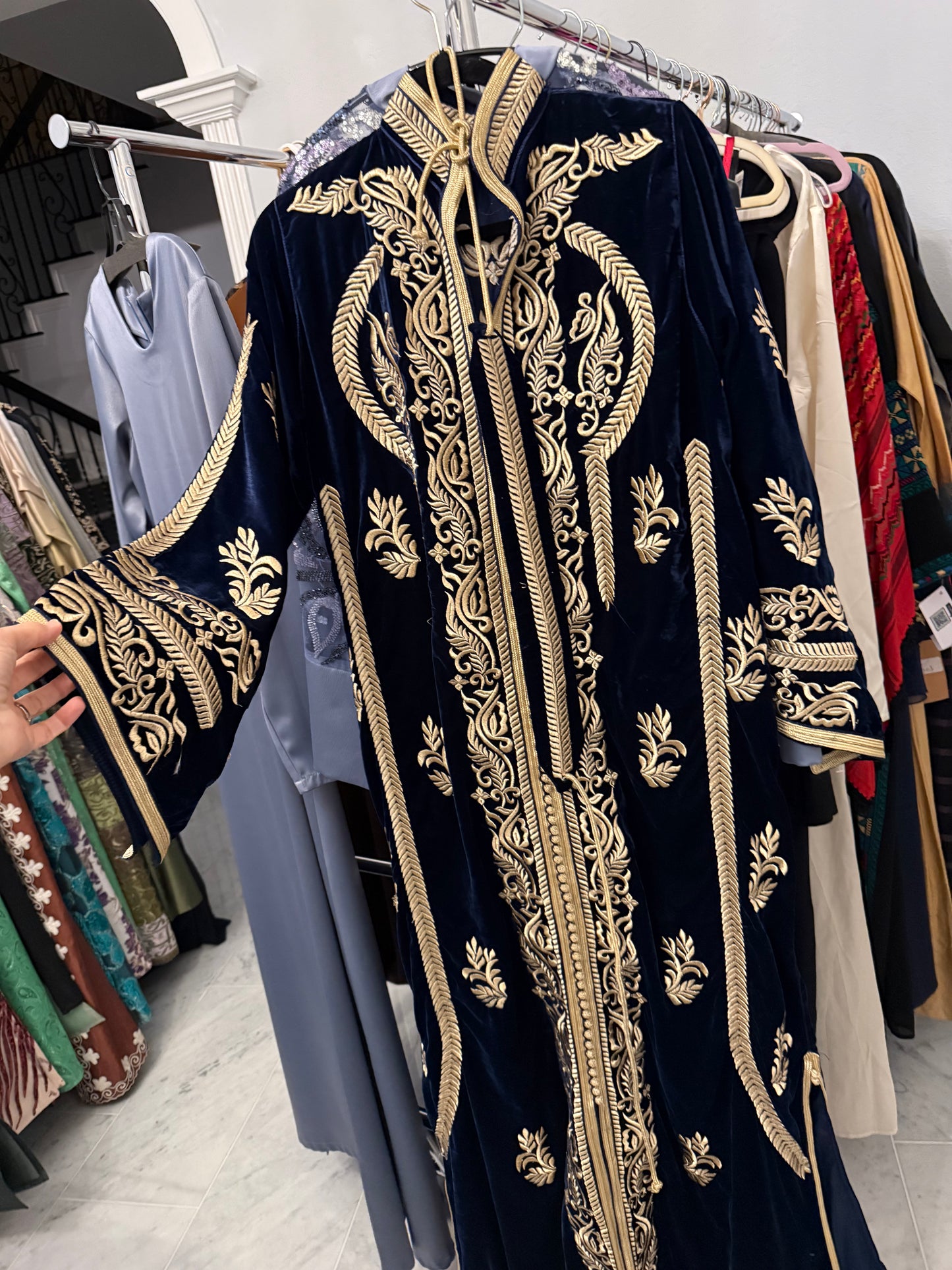 Embroidered long dress