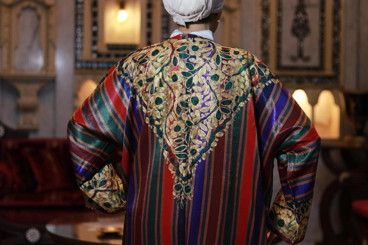 Colorful Aghabani Embroidery Abaya
