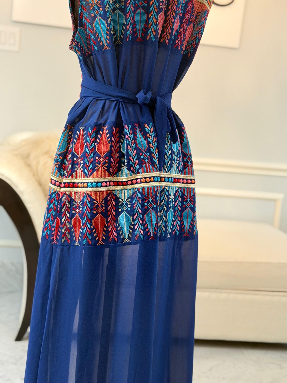 Sleeveless Chiffon Abaya