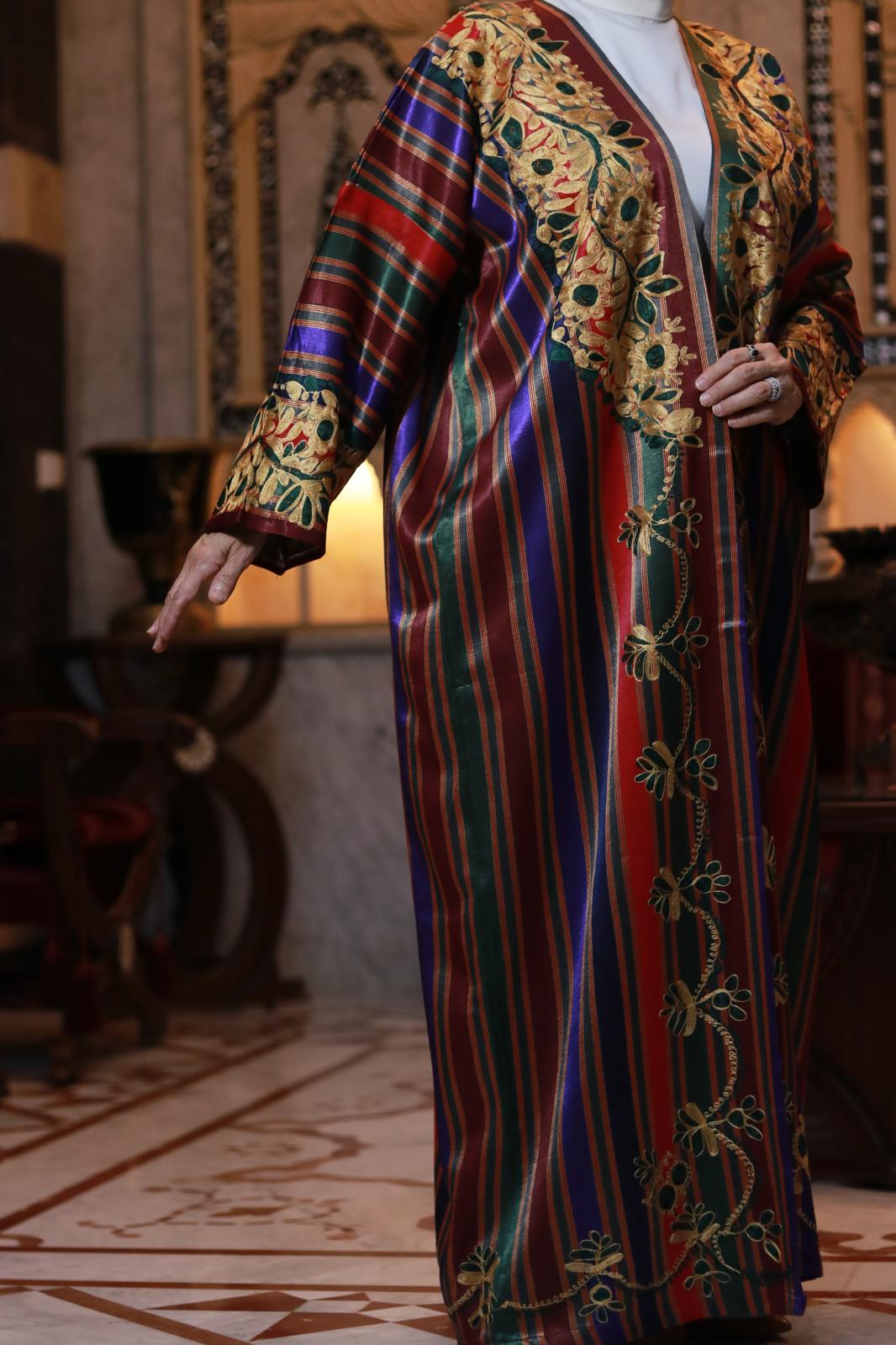 Colorful Aghabani Embroidery Abaya